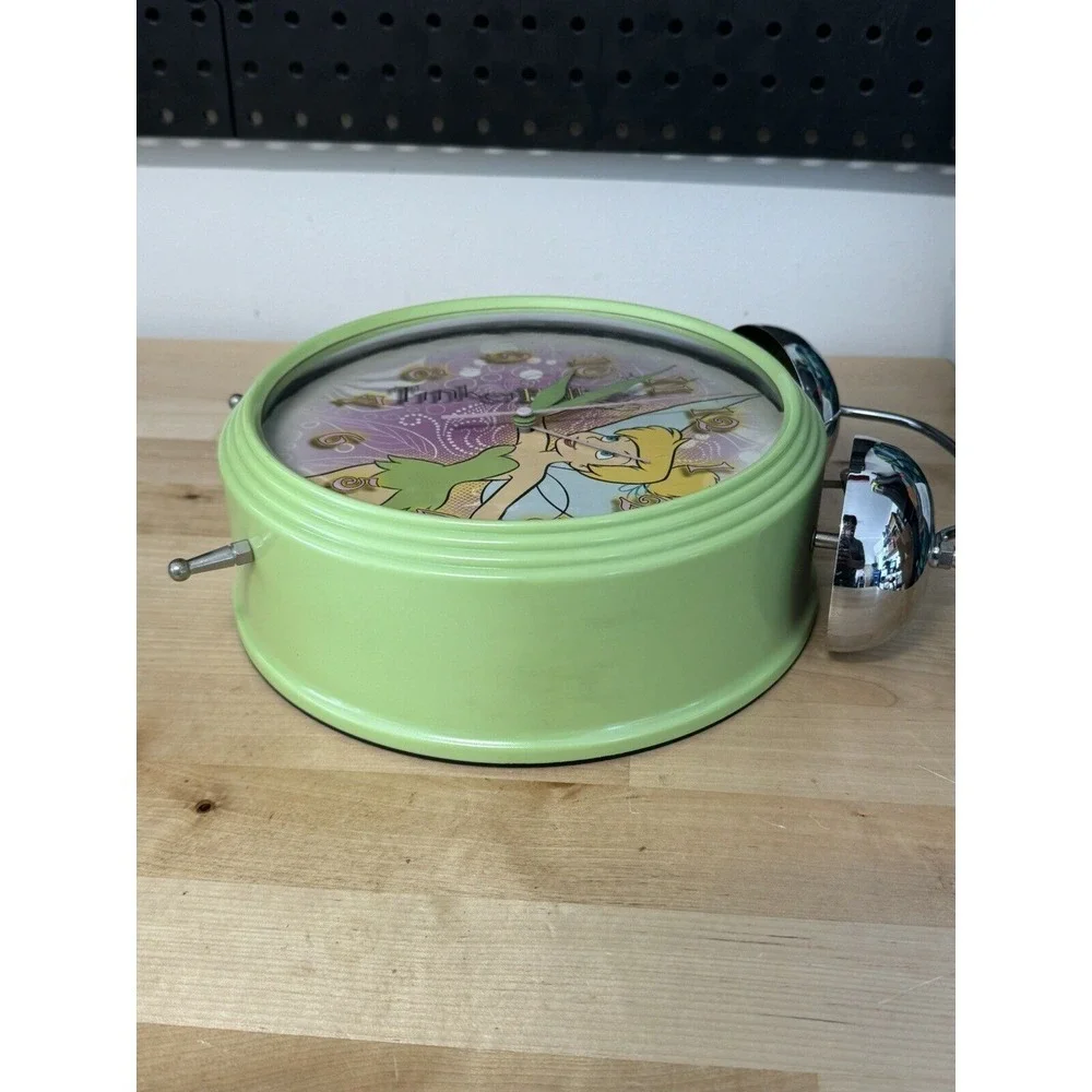 Disney Tinkerbell Large Battery Operated‎ Alarm Clock for Table or Wall Working